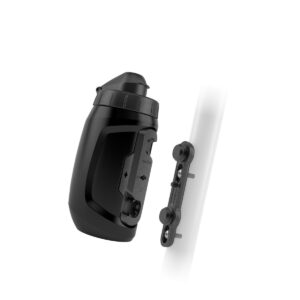 Fidlock TWIST Trinkflasche 450 ml – Set (mit Bottle Connector, mit Bike Base). Black.
