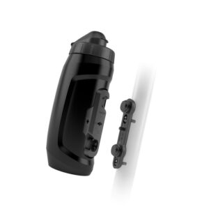 Fidlock TWIST Trinkflasche 590 ml – Set (mit Bottle Connector, mit Bike Base). Black.
